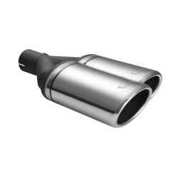 ULTER SPORT univerzální dvoukoncovka výfuku oválná 220×80 s délkou 220 mm PRAVÁ