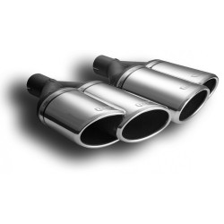 ULTER SPORT univerzální dvoukoncovka výfuku oválná 95×65 s délkou 200 mm/180 LEVÁ