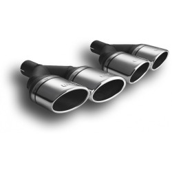 ULTER SPORT univerzální dvoukoncovka výfuku oválná 95×65 s délkou 200 mm/180 LEVÁ