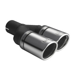 ULTER SPORT univerzální dvoukoncovka výfuku kulatá Ø90 s délkou 225/205 PRAVÁ