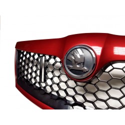 Škoda Octavia II Facelift 09-13 - sportovní maska  RS design FLAMENCO RED (F3W) vč. znaku NWL