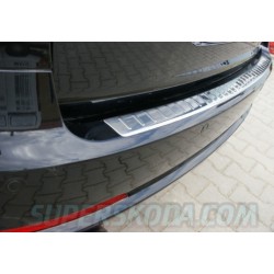 Škoda Octavia II RS Combi 04-11 - NEREZ chrom nákladový práh zadního nárazníku - OMSA LINE