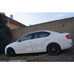 Škoda Octavia III  - boční chrom nerez lišty dveří