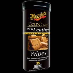 Meguiars Gold Class Rich Leather Wipes - ubrousky 25ks