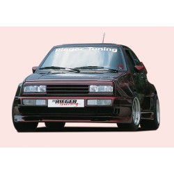 Rieger kompletní přední nárazník widebody II pro Volkswagen Golf 2, GFK (laminát), bez výřezů pro mlhová světla
