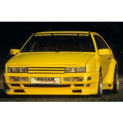 Rieger kompletní přední nárazník widebody I pro Volkswagen Scirocco 2 kupé, GFK (laminát), s výřezy pro blinkry a mlhová světla