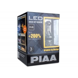 PIAA LED náhrady autožárovek H4 6000K - dokonale bílé světlo, až o 200% vyšší svítivost
