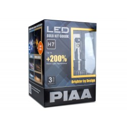 PIAA LED náhrady autožárovek H7 6000K - dokonale bílé světlo, až o 200% vyšší svítivost