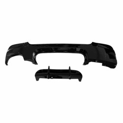 BMW 3 E92/E93 2006-2013, difuzor zadního nárazníku pro M-Pack nárazník s dvoukoncovkou na jedné straně ČERNÝ LESKLÝ