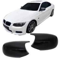 BMW řady 3 E90/E91 po FL - Sportovní kryty zrcátek M-Style černé lesklé
