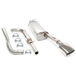 TA Technix sportovní nerezový catback výfuk - Škoda Octavia I RS (1U, 00-06), htb i combi, 1x ovál 85 x 150 mm rovná nerezová koncovka s pertlem