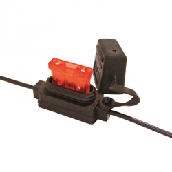 QSP -  držák pojistky s krytkou pro kabel 1,5mm