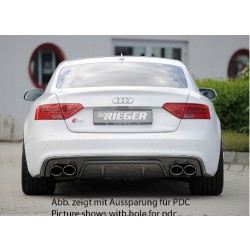 Rieger tuning spoiler pod zadní nárazník pro Audi A5 (B8/B81) Cabrio/Coupé, facelift, r.v. od 10/201