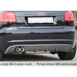 Rieger tuning vložka zadního nárazníku pro Audi A3 (8P) 3-dvéř/Cabrio, r.v. od 07/08-, Provedení jed
