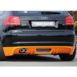 Rieger tuning spoiler pod zadní nárazník pro Audi A3 (8P) 3-dvéř/Cabrio, r.v. od 07/08-, Provedení j