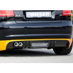 Rieger tuning spoiler pod zadní nárazník pro Audi A3 (8P) 3-dvéř/Cabrio, r.v. od 07/08-, Provedení j