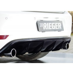 Rieger Tuning vložka zadního nárazníku pro Volkswagen Golf VI GTD/GTI 3/5-dvéř. Cabrio, Provedení ur