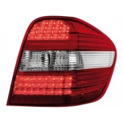 MERCEDES W164 M-Klasse - Zadní čirá světla LED - Červeno/Krystalové