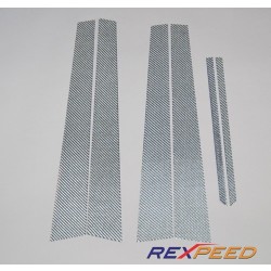 Mitsubishi Lancer Evo 7-9 - Dekor sloupku Silver Carbon od REXPEED !