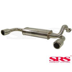 Honda CRX 1987-1993 1.6i DOHC (D16A9/Z5 - ED9) Koncový díl výfuku nerezová ocel Dual  SRS exhaust systems