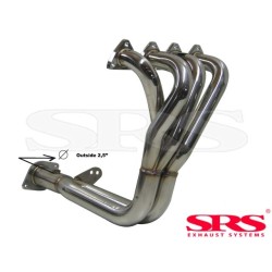 Honda CRX 1987-1993 1.6i VTEC (B16A1 - EE8) 4-2-1 Výfukové svody nerezová ocel  SRS exhaust systems