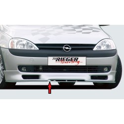Rieger lipa pod přední nárazník Rieger pro Opel Corsa C 3-dvéř., 5-dvéř. před faceliftem, 09/00-05/03, plast ABS bez povrchové úpravy, 