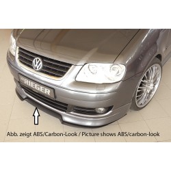 Rieger lipa pod přední nárazník Rieger pro Volkswagen Touran 1T van před faceliftem, 03/03-10/06, plast ABS bez povrchové úpravy