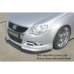 Rieger lipa pod přední nárazník Rieger pro Volkswagen Eos 1F kabriolet před faceliftem, 04/06/-11/10, plast ABS bez povrchové úpravy,