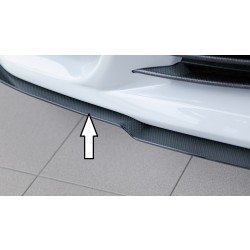 Rieger lipa pod přední nárazník Rieger pro Opel Astra H vč. GTC, Twin-Top 3-dvéř., 5-dvéř., caravan, hatchback, kabriolet, 03/04-, 03/05-, 09/05-, plast ABS s povrchovou úpravou Carbon-Look