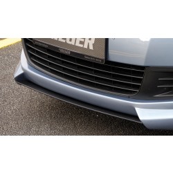 Rieger lipa pod přední nárazník Rieger pro Volkswagen Golf 6 3-dvéř., 5-dvéř., kabriolet, plast ABS s povrchovou úpravou Carbon-Look