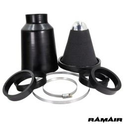 Univerzální sportovní filtr Ramair s uzavřeným boxem - 70-90mm / průměr filtru: 115/165mm