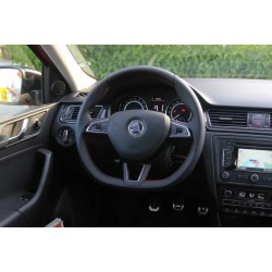 Škoda Auto - chromový rámeček do volantu sežíznutý, bez nápisu