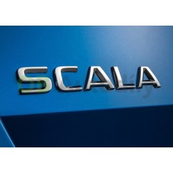 Škoda Scala- logo kufru SCALA