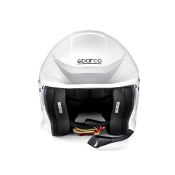 Sparco helma FLUX RJ-i, s interkomem a homologací FIA, barva: bílá