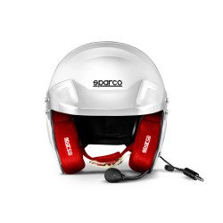 Sparco helma RJ-i s intercomem a homologací FIA, barva: bílo-červená