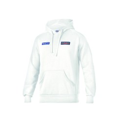 Sparco mikina BIG STRIPES Martini Racing, barva: bílá