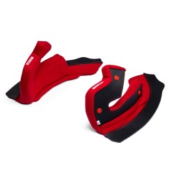 Sparco náhradní lícní polstrování pro helmu STEALTH RF, barva: červená