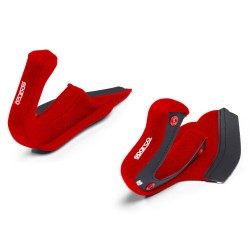 Sparco náhradní lícní polstrování pro helmy FLUX RJ / RJ-i / RJ-i Carbon, barva: červená