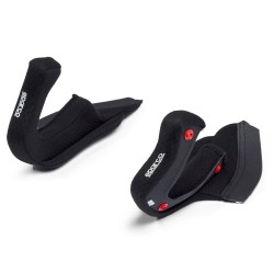 Sparco náhradní lícní polstrování pro helmy FLUX RJ / RJ-i / RJ-i Carbon, barva: černá