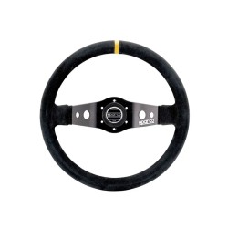 Sparco R215 závodní volant 350 mm, hloubka volantu: odsazený, materiál: semiš