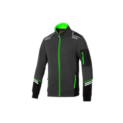 Sparco technická mikina Alabama, barva: šedo-zelená