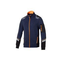Sparco technická mikina Alabama, barva: modro-oranžová