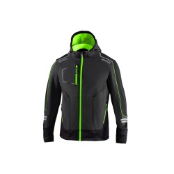 Sparco technická softshell bunda York, barva: šedo-zelená