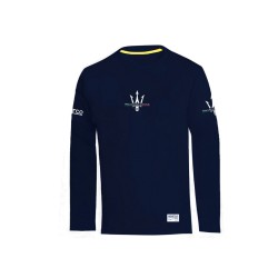 Sparco tričko s dlouhým rukávem Maserati, barva modrá