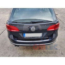 VW Passat B7 Kombi 2010-2015 - NEREZ black chrom ochranný panel zadního nárazníku