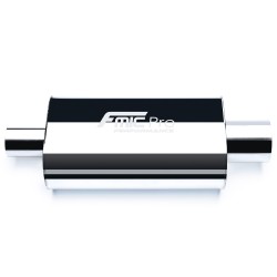Tlumič výfuku oválný 350mm vstup/výstup 76mm/76mm