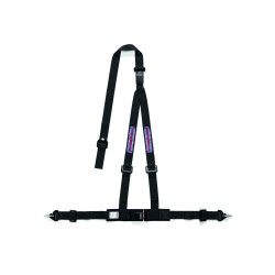 Tříbodový bezpečnostní pás Sparco CLUB H-3M DUAL Martini Racing, s homologací ECE, odpojitelný, barva: černá