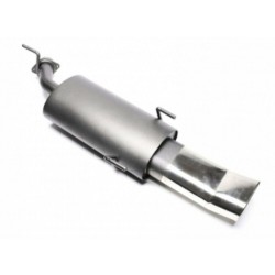 TA Technix sportovní výfuk - Opel Vectra B sedan/kombi (95-02) 1.6 16V / 1.8 16V / 2.0 16V, 1x 70x140 mm DTM oválná zahnutá nerezová koncovka s pertlem