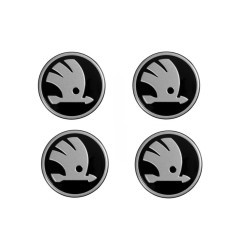 Škoda Auto - středové pokličky alu kol nové logo 2026