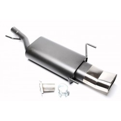 TA Technix sportovní výfuk - Opel Astra G hatchback 3/5dvéř. (98-05), 1x 70x140 mm DTM oválná zahnutá nerezová koncovka s pertlem